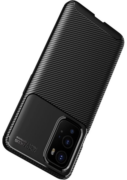 One Plus 9 Pro Kılıf Auto Focus Karbon Kapak - Siyah indirimleri