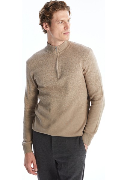 Yeni Sezon Dik Yaka Uzun Kollu Erkek Triko Kazak