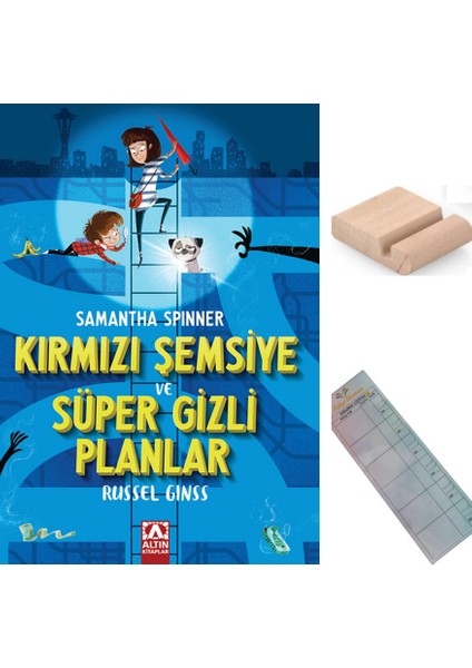 Kırrmızı Şemsiye ve Süper Gizli Planlar Samanta Spinner/5-6-7-8. Sınıf / 10-13 Yaş Hikaye+Tablet Tutucu