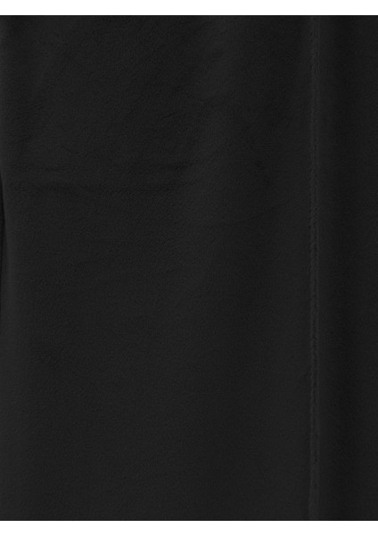 Çımalı Beli Lastikli Kadife Pantolon -Siyah modelleri