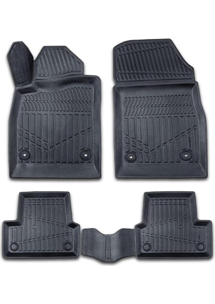 Chevrolet Cruze 2009-2013 Için Havuzlu Paspas, Yüksek Kenarlı, Esnek, Araca Özel, Kokusuz, Oto Paspas