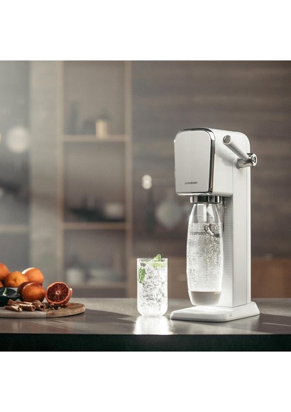 Art Kollu Soda Makinesi, 1l Bulaşık Makinesinde Yıkanabilir Şişe, Şık Paslanmaz Çelik Gövde fiyatları