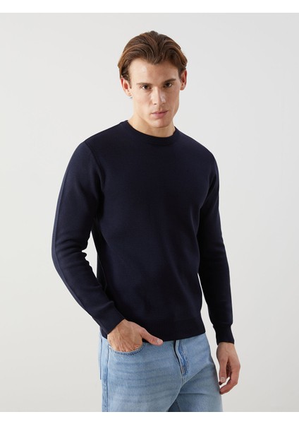 Yeni Sezon Bisiklet Yaka Erkek Triko Kazak