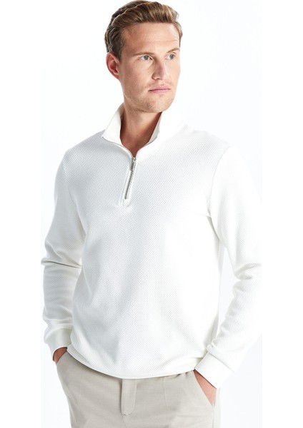 Yeni Sezon Dik Yaka Erkek Sweatshirt