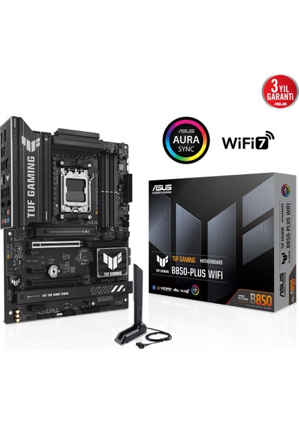 Asus Tuf Gamıng B850-PLUS Wıfı 4xddr5 Dp/hdmı 3xm.2 Am5 Anakart