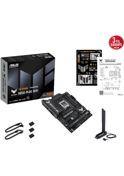 Asus Tuf Gamıng B850-PLUS Wıfı 4xddr5 Dp/hdmı 3xm.2 Am5 Anakart