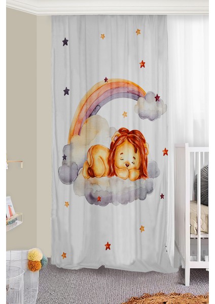 Sevim Aslan Çift Kanatlı Çocuk Odası Fon Perde