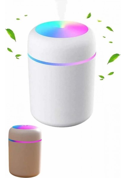 Humidifier LED Işıklı Mini Ortam Oda Kokusu Aromaterapi Buhardanlık
