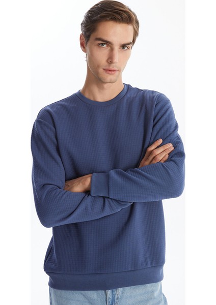 Yeni Sezon Bisiklet Yaka Uzun Kollu Erkek Sweatshirt