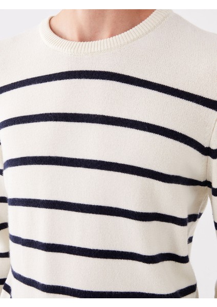 Yeni Sezon Bisiklet Yaka Uzun Kollu Çizgili Erkek Triko Kazak fırsatları