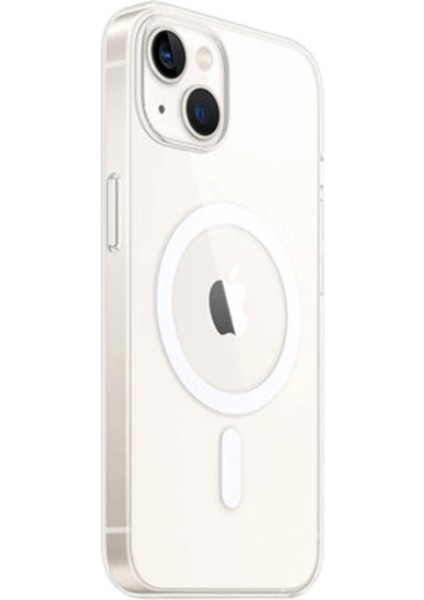 Iphone 14 Plus Kılıf Magneticsafe Şeffaf Silikon - Şeffaf