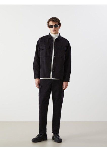 Yeni Sezon Rahat Kalıp Uzun Kollu Gabardin Erkek Gömlek Ceket modelleri