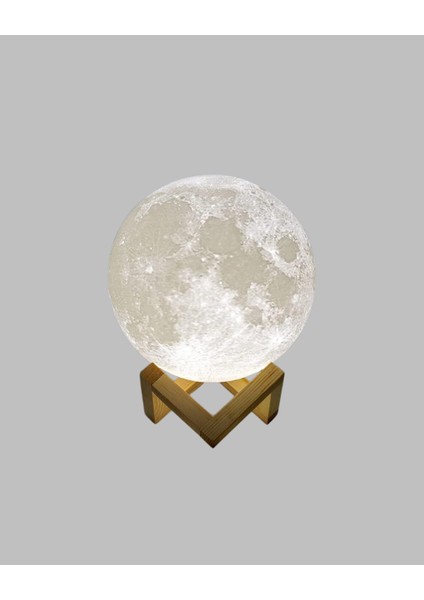 Lvsqvr 16 Renkli 3D Baskılı Ay Lambası Ahşap Standlı ve Uzaktan Kumandalı indirimleri
