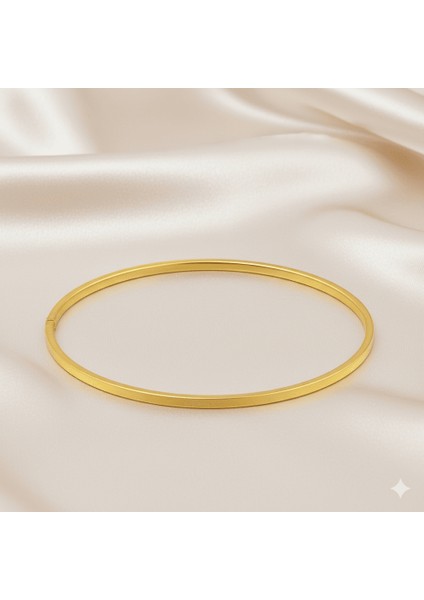 Kadın Çelik Ajda Bileklik - Tekli Model - Altın Renk fırsatları