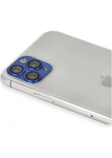 Ieg iPhone 11 Pro Max Pers Alüminyum Kamera Lens - Lacivert modelleri