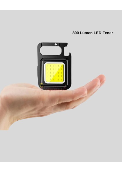 Lvsqvr Mini 800 Lümen LED El Feneri – USB Şarjlı, 3 Kademeli Işık, Şişe Açacaklı Taşınabilir Tasarım indirimleri