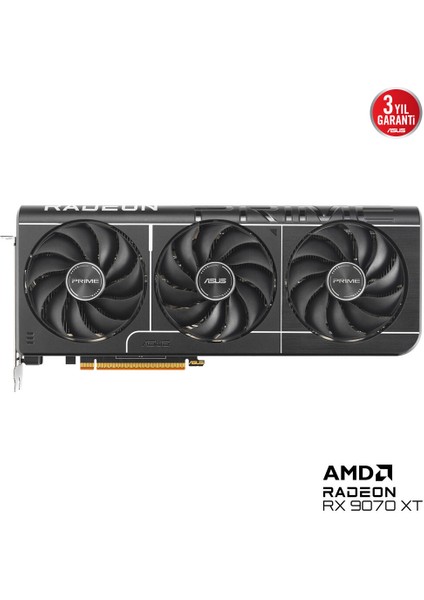 Asus PRIME-RX9070XT-O16G Amd Radeon RX9070XT 16GB Gddr6 256BIT Oc 1xhdmı 3xdp Ekran Kartı fiyatları