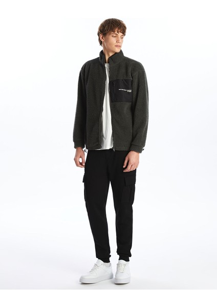 Yeni Sezon Dik Yaka Uzun Kollu Pelüş Erkek Fermuarlı Sweatshirt fiyatları