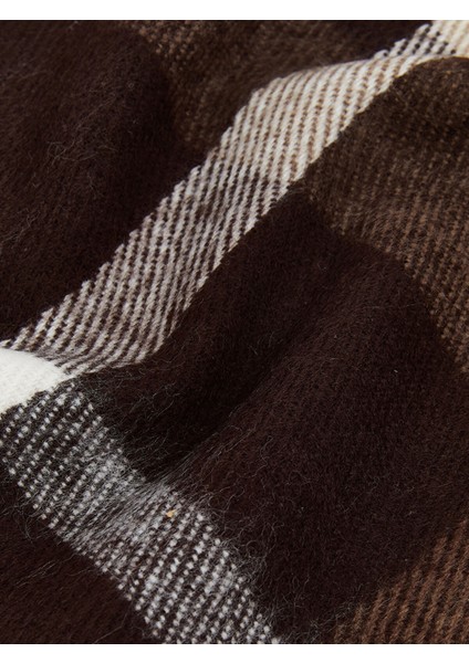 Yeni Sezon Püskül Detaylı Ekose Desenli Erkek Atkı modelleri