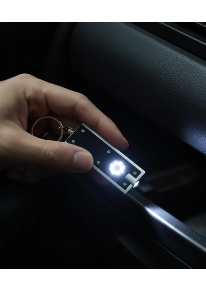 El Feneri Mini Taşınabilir LED Fener Anahtarlık Çok Amaçlı Işıklı Anahtarlık