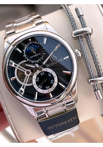 Otomatik ve Kurmalı Çelik Karatma ve Renk Atma Yapmaz 5 Atm Erkek Kol Saati EBG.10683.2