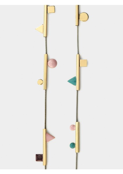 Geometrik Detaylı Uzun Kolye fiyatları