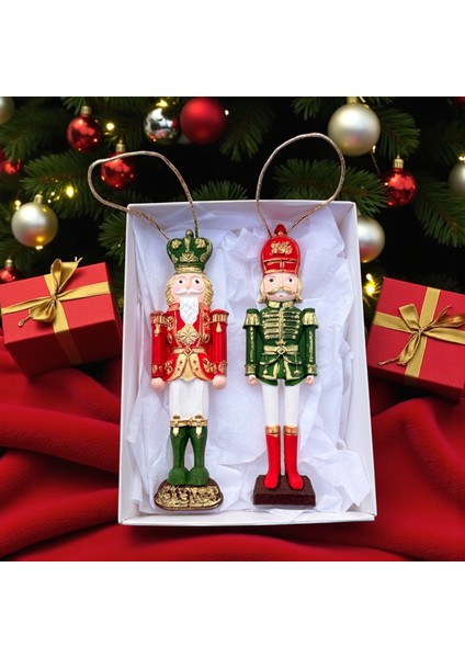 El Boyaması Taş Tozu Fındıkkıran Ağaç Süsü – 2’li Set (Kutulu) Modeller Farklı Gönderilebilir.