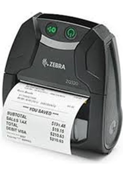 ZQ320 Mobil Etiket ve Fiş Yazıcı Bluetooth 3" 203 Dpı IP54. (IMZ320 Yerine) Şarj Kablosu Dahil