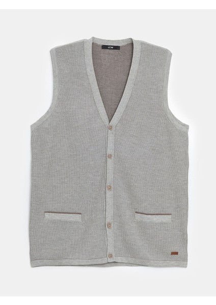 Yeni Sezon Standart Kalıp V Yaka Erkek Triko Yelek indirimleri