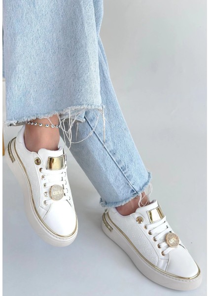 Bosel Jlar Beyaz Cilt Bağcıklı Spor Ayakkabı fiyatları