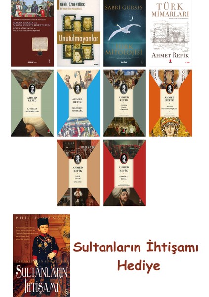 10 Kitaplık Tarih Seti + Sultanların Ihtişamı