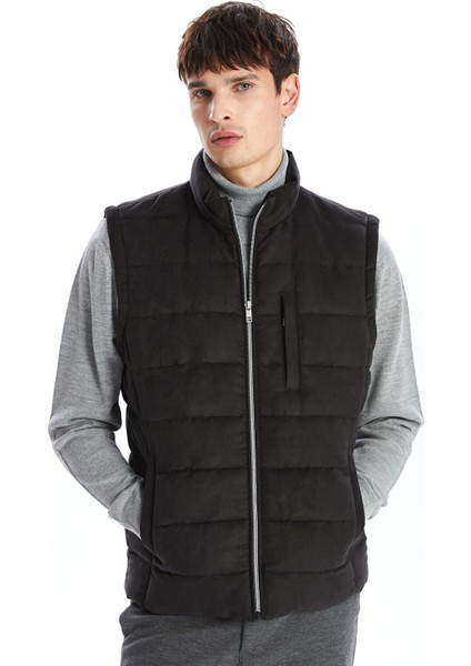 Yeni Sezon Standart Kalıp Dik Yaka Erkek Şişme Yelek