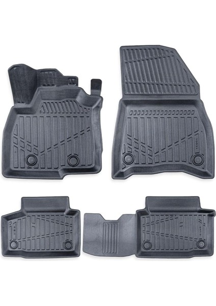 Renault Duster 4x4 (2024-2025) 1.2 Mhev Için Havuzlu Paspas, Yüksek Kenarlı, Esnek, Araca Özel, Kokusuz, Oto Paspas