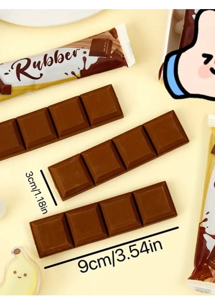 Çikolata Şeklinde Kokulu Silgi – Çikolata Paketli Silgi – Tekli fiyatları