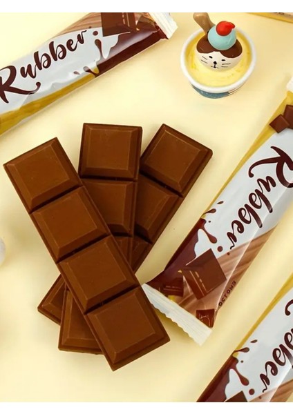 Çikolata Şeklinde Kokulu Silgi – Çikolata Paketli Silgi – Tekli modelleri