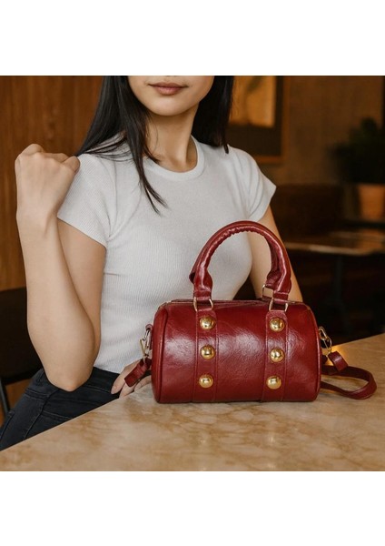 Yeni Sezon Zımbalı Silindir Lüx Çanta