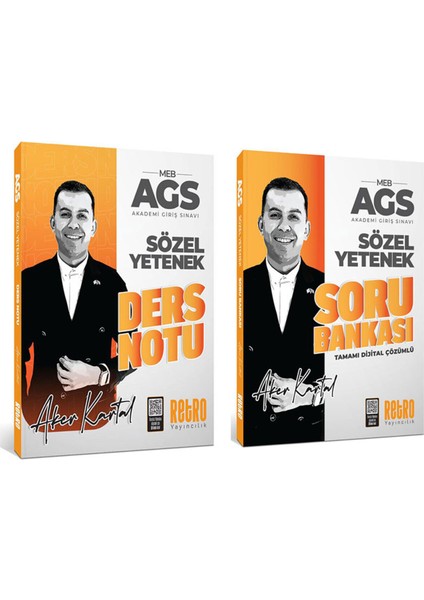2026 Ags Sözel Yetenek Ders Notu Soru Bankası 2 Li Set Tamamı Çözümlü Retro Yayınları