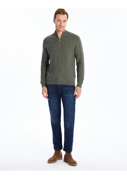 Yeni Sezon Dik Yaka Uzun Kollu Erkek Triko Kazak fiyatları