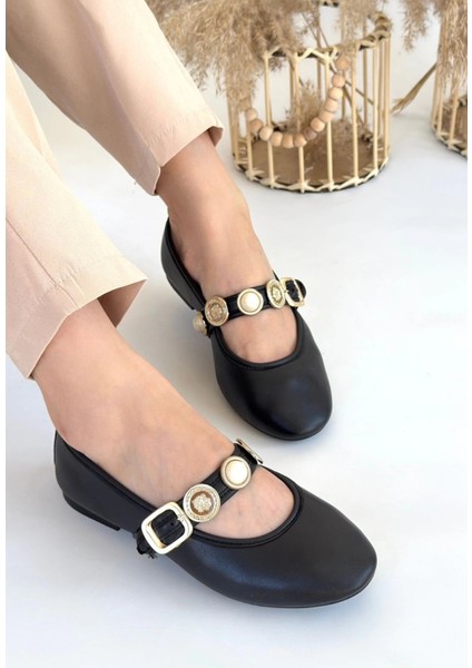 Nrtmsa Atnis Siyah Cilt Babet Ayakkabı (Numara: 36) fiyatları