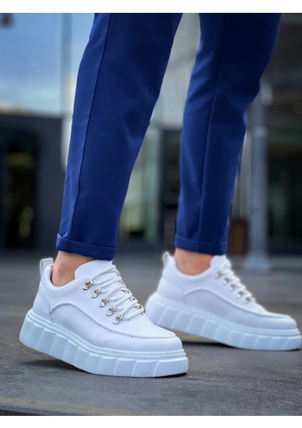 Nrtmsa KB-X10 Kuback Beyaz Cilt Beyaz Yüksek Taban Günlük Spor Ayakkabı (Numara: 44) modelleri