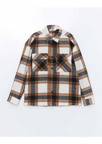 Yeni Sezon Rahat Kalıp Uzun Kollu Ekose Erkek Oduncu Gömlek Ceket indirimleri