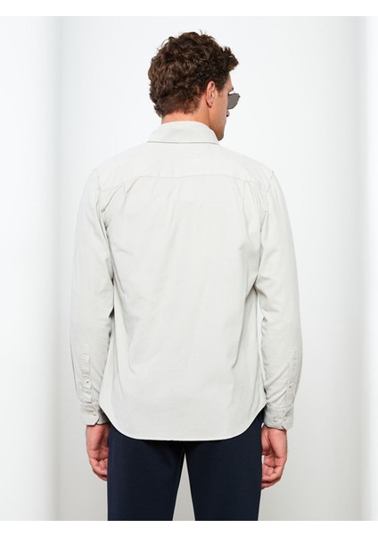 Yeni Sezon Regular Fit Uzun Kollu Kadife Erkek Gömlek indirimleri