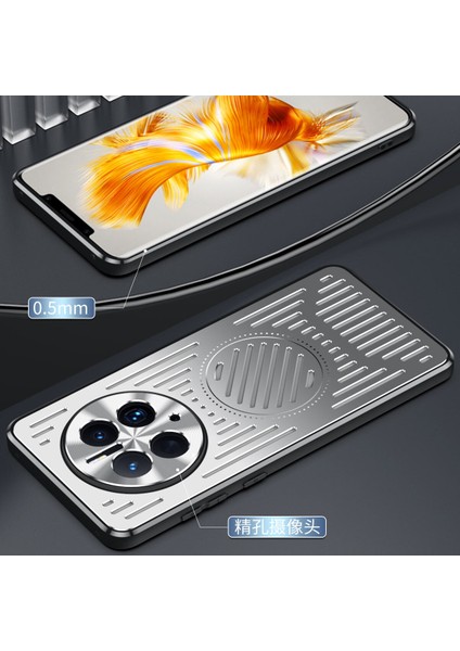 Huawei Mate 50 Pro Kılıfı, Manyetik Metal Isı Dağıtıcı Koruyucu Kılıf-Mavi (Yurt Dışından) modelleri