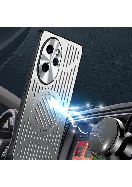 Honor 100 Pro Kılıfı, Manyetik Metal Isı Dağıtıcı Koruyucu Kılıf-Siyah (Yurt Dışından) fırsatları
