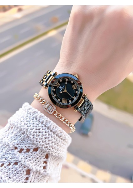 Seramik Kordon Özel Tasarım 2 Yıl Garantili 3 Atm Kadın Kol Saati+Bileklik SR.14282.3 fiyatları