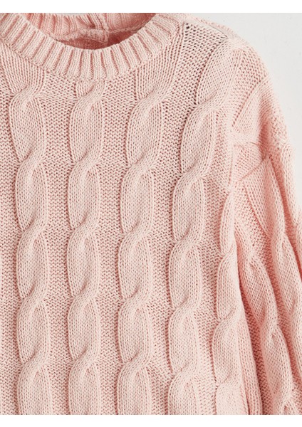 Yeni Sezon Bisiklet Yaka Desenli Kız Çocuk Kazak modelleri