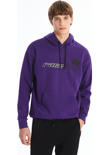 Yeni Sezon Uzun Kollu Baskılı Erkek Kalın Hoodie