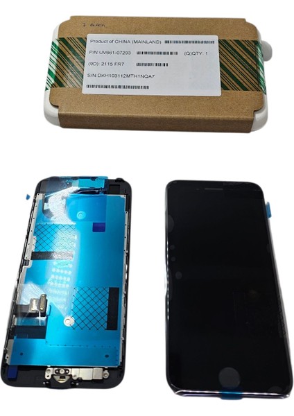iPhone 7 LCD Ekran % 100 Apple Servis Ürünü Siyah Ön Kamera Home Tuş Dahil