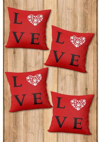 Dijital Baskılı Yumuşak Dokulu 4’lü Kırlent Kılıfı Takımı (43X43 Cm) KRL0090 fiyatları