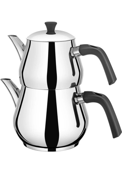 Damla Mini Paslanmaz Çelik Çaydanlık Takımı 0.80L – 1.20L